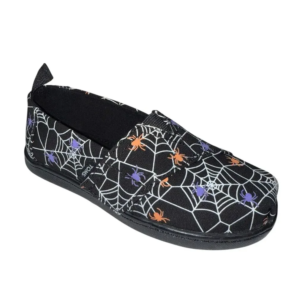TOMS Little Girls Spiders Alpargata Espadrille Shoes SZ/10